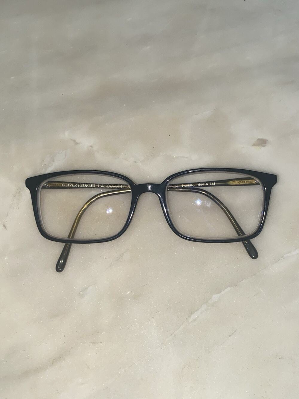 Oliver Peoples OV5335U 1441 rectangular eyeglasses men black olive frame tosetto